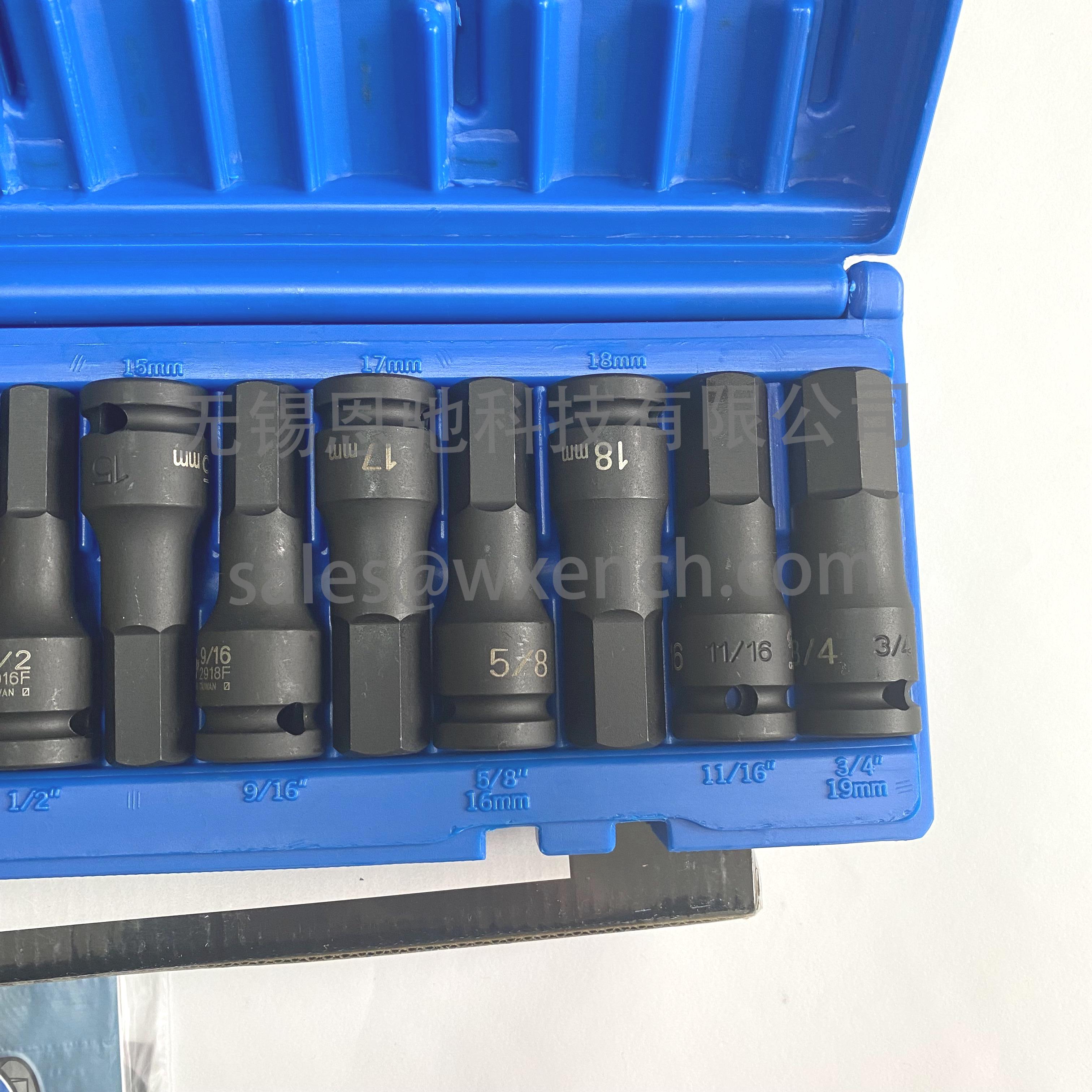 GREY PNEUMATIC CORP套筒工具扳手1598HC六角驱动器18件套装